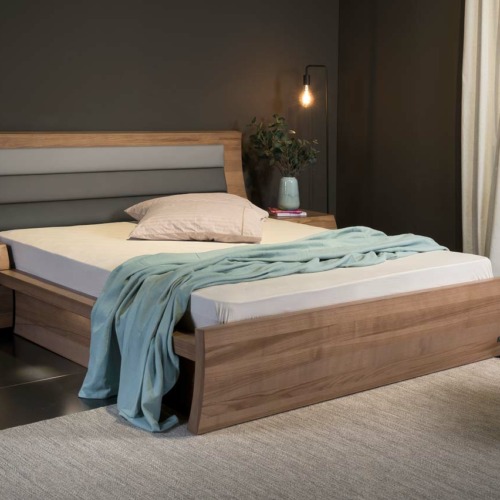 Μοντέρνο ξύλινο κρεβάτι Σάρα Ελιά by JOIN